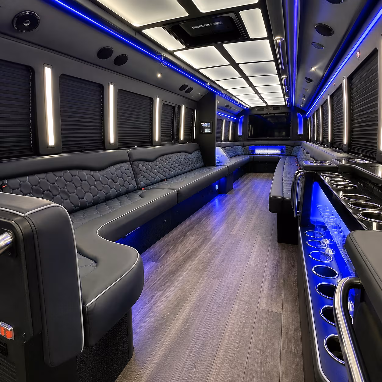 idaho falls party bus rental interior